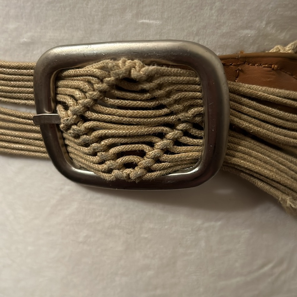 Macrame Styled Braided Intertwined Boho Rope Vint… - image 2